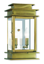 Livex Lighting 2014-01 - Princeton 2 Light AB Outdoor Wall Lantern