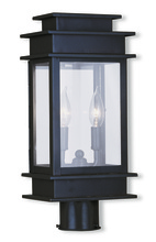 Livex Lighting 2015-07 - Princeton 2 Light Bronze Outdoor Post Lantern