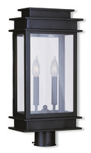 Livex Lighting 2017-07 - Princeton 2 Light Bronze Outdoor Post Lantern