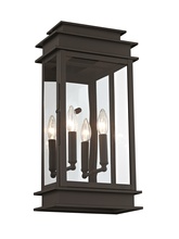 Livex Lighting 2018-07 - Princeton 2 Light Bronze Outdoor Wall Lantern