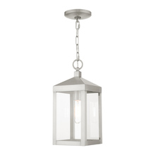 Livex Lighting 20591-91 - Nyack Small Outdoor Hanging Lantern in Brushed Nickel