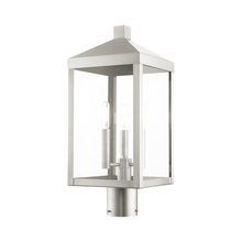 Livex Lighting 20592-91 - Nyack Medium Outdoor Post Top Lantern in Brushed Nickel