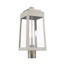 Livex Lighting 20856-91 - Oslo Medium Outdoor Post Top Lantern in Brushed Nickel