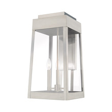 Livex Lighting 20858-91 - Oslo Large Outdoor Wall Lantern in Brushed Nickel