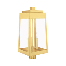 Livex Lighting 20859-12 - Oslo Large Outdoor Post Top Lantern in Satin Brass