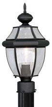 Livex Lighting 2153-04 - Monterey 1 Light Black Outdoor Post Lantern