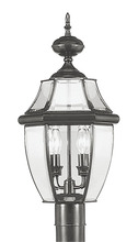 Livex Lighting 2254-04 - Monterey 2 Light Black Outdoor Post Lantern