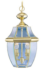 Livex Lighting 2255-02 - Monterey 2 Light PB Outdoor Chain Lantern