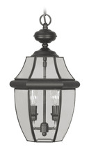 Livex Lighting 2255-04 - Monterey 2 Light Black Outdoor Chain Lantern