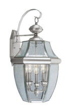 Livex Lighting 2351-91 - Monterey 3 Light BN Outdoor Wall Lantern