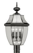 Livex Lighting 2354-04 - Monterey 3 Light Black Outdoor Post Lantern