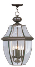 Livex Lighting 2357-07 - Monterey 4 Light Bronze Outdoor Chain Lantern