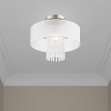 Livex Lighting 41146-91 - 1 Lt Brushed Nickel Ceiling Mount