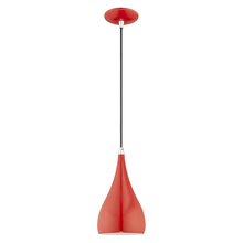 Livex Lighting 41171-72 - 1 Lt Shiny Red Mini Pendant