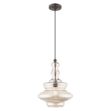 Livex Lighting 41224-92 - 1 Lt English Bronze Mini Pendant