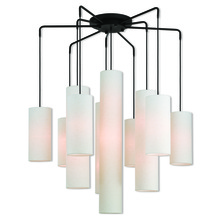 Livex Lighting 42657-07 - 9 Lt BZ Foyer Chandelier