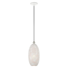 Livex Lighting 49101-03 - 1 Lt White Pendant