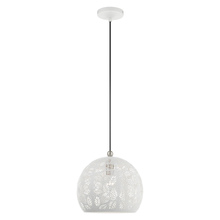 Livex Lighting 49542-03 - 1 Lt White Pendant