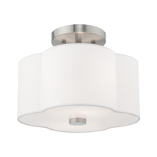 Livex Lighting 52151-91 - Chelsea 2 Lt Brushed Nickel Ceiling Mount by Livex Lighting