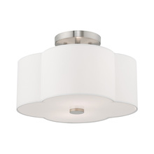 Livex Lighting 52152-91 - Chelsea 2 Lt Brushed Nickel Ceiling Mount by Livex