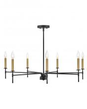 Lark 83077BK - Hux Large Single Tier Chandelier