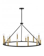 Lark 83159BK - Lazlo Large Single Tier Chandelier