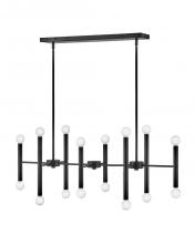 Lark 83196BK - Millie Large Sixteen Light Linear Chandelier