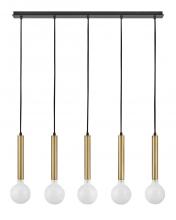 Lark 83206LCB - Bobbie Large Five Light Linear Chandelier