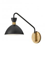 Lark 83250BK-HB - Simon Medium Single Light Plug-in Sconce