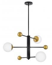 Lark 83573BK - Auggie Medium Adjustable Multi Tier Chandelier