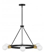 Lark 83616BK - Orla Medium Single Tier Chandelier