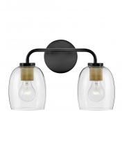 Lark 85012BK - Percy Small Two Light Vanity