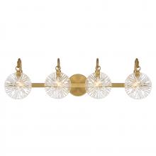 Savoy House 8-3981-4-322 - Addison 4-Light Bathroom Vanity Light in Warm Brass