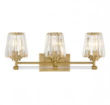 Savoy House 8-6001-3-322 - Garnet 3-Light Bathroom Vanity Light in Warm Brass