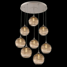 Hammerton CHB0047-08-BS-OB-C01-E2 - Terra Round 8pc Multi-Pendant