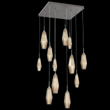 Hammerton CHB0049-12-GP-RB-C01-L3 - Aalto Square 12pc Multi-Pendant