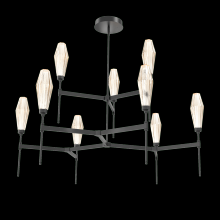 Hammerton CHB0049-54-MB-RA-001-L3 - Aalto Round Belvedere Chandelier-54-Matte Black