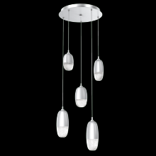 Hammerton CHB0079-05-CS-PC-C01-L3 - Pebble Round 5pc Multi-Pendant