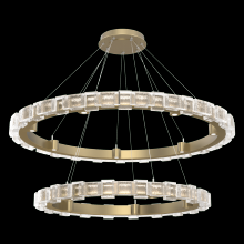 Hammerton CHB0087-2T-GB-TE-CA1-L3 - Tessera 38" & 50" Two-Tier Ring-Gilded Brass