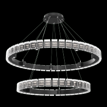 Hammerton CHB0087-2T-MB-TP-CA1-L3 - Tessera 38" & 50" Two-Tier Ring-Matte Black