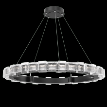 Hammerton CHB0087-38-MB-TE-CA1-L3 - Tessera 38in Ring-Matte Black-Tetro Cast Glass