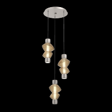 Hammerton CHB0089-D3-BS-B-C01-L3 - Mandrel Round 3pc Multi-Pendant - Mesa