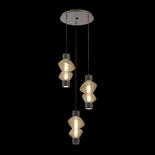 Hammerton CHB0089-D3-FB-B-C01-L3 - Mandrel Round 3pc Multi-Pendant - Mesa