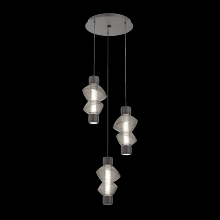 Hammerton CHB0089-D3-GP-S-C01-L3 - Mandrel Round 3pc Multi-Pendant - Mesa