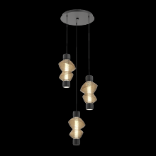 Hammerton CHB0089-D3-MB-B-C01-L3 - Mandrel Round 3pc Multi-Pendant - Mesa