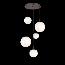 Hammerton CHB0092-05-FB-WL-C01-L3 - Gaia Round Pendant Chandelier