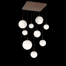 Hammerton CHB0092-09-BB-WL-C01-L3 - Gaia Square Multi-Pendant Chandelier