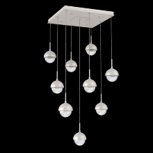 Hammerton CHB0093-09-BS-MC-C01-L3 - Cabochon Square Pendant Chandelier