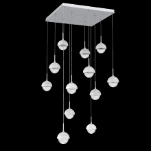 Hammerton CHB0093-12-CS-WC-C01-L3 - Cabochon Square Pendant Chandelier