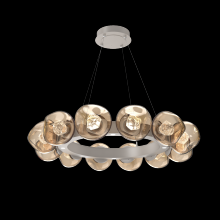 Hammerton CHB0095-36-BS-ZB-CA1-L3 - Luna Radial Ring Chandelier